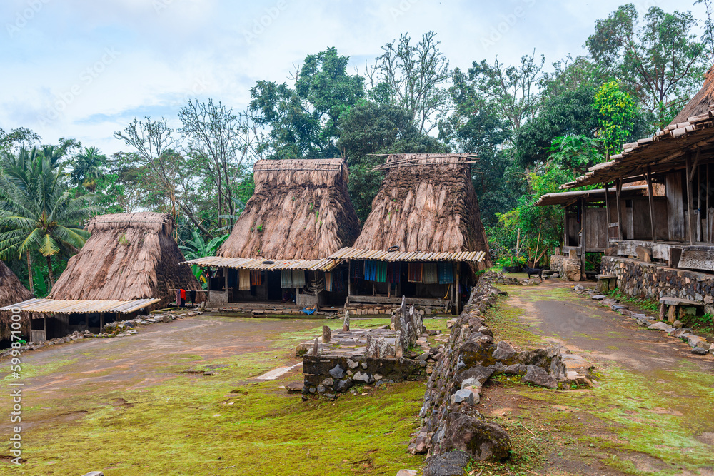 traditional village of flores island, indonesia