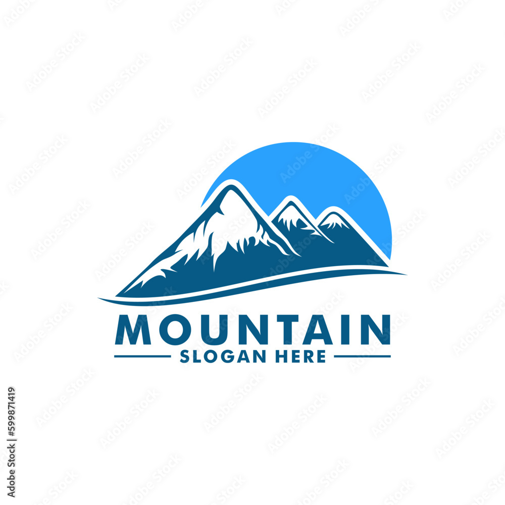 Fototapeta premium Mountain logo design vector template