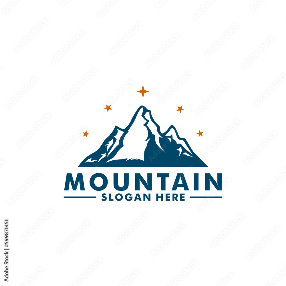 Mountain logo design vector template Mountain logo design vector template