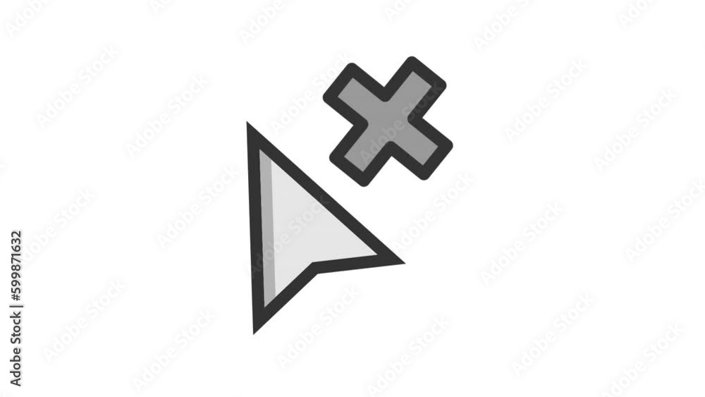 Cancel Cursor animated icon on white background
Cancel Cursor animated icon on white background