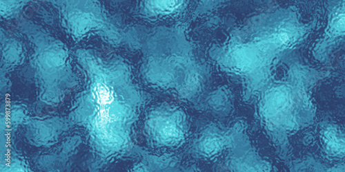 Frosted glass texture .Blue glass texture background .Light matte surface. Frosted plastic. Vector illustration background.