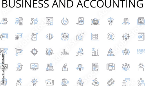 Business and accounting line icons collection. Frost, Chill, Shiver, Icy, Freezing, Winter, Glacier vector and linear illustration. Arctic,Windy,Snowy outline signs set