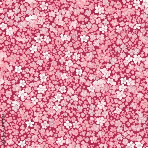 Pink Petal Dots: A pattern of small dots resembling cherry blossom petals in shades of pink