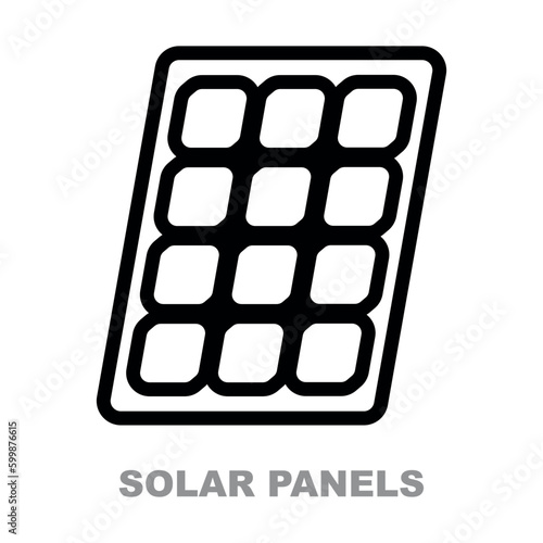 Solar energy panel icon vector. Green Energy Icon Symbol Logo