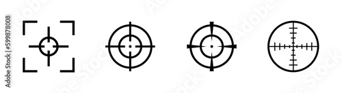 take aim target icon accuracy focused sight icon photo