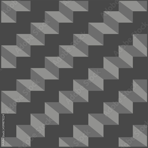 Vector seamless background or wallpaper design with an abstract pattern that forms like a ladder and is combined with dark gray and light gray colors