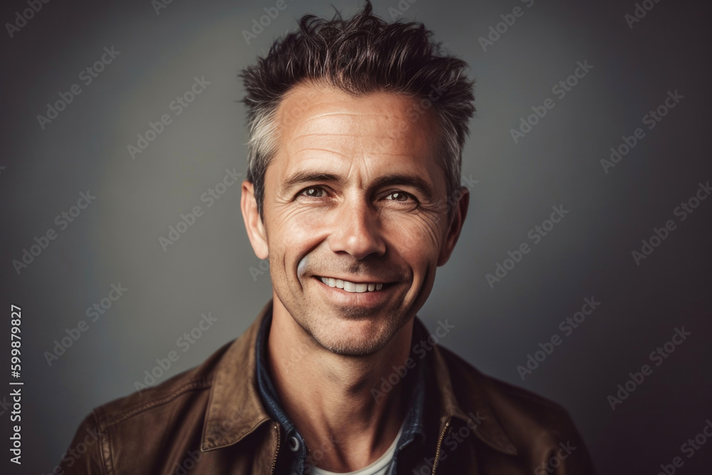 Portrait of a mature man. Generative AI Portrait of a mature man. Generative AI