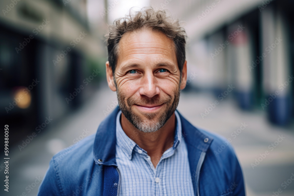 Mature handsome business man. Generative AI Mature handsome business man. Generative AI