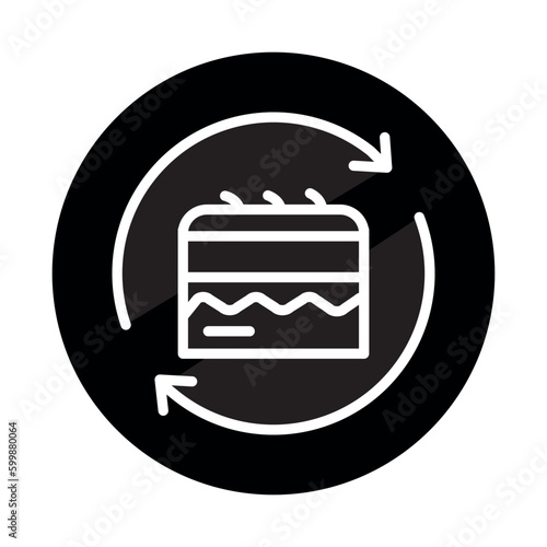 Skin layer transplant line icon. Isolated vector element.