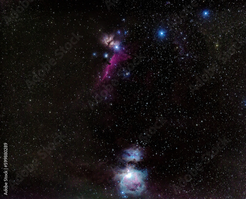 Orionnebel  Flammennebel  Pferdekopfnebel  Deep Sky Objekte