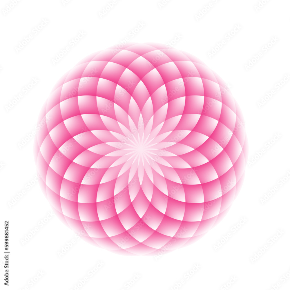 abstract pink sphere with shadow abstract pink sphere with shadow