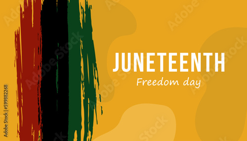 Juneteenth Freedom Day Abstract Vector Illustration