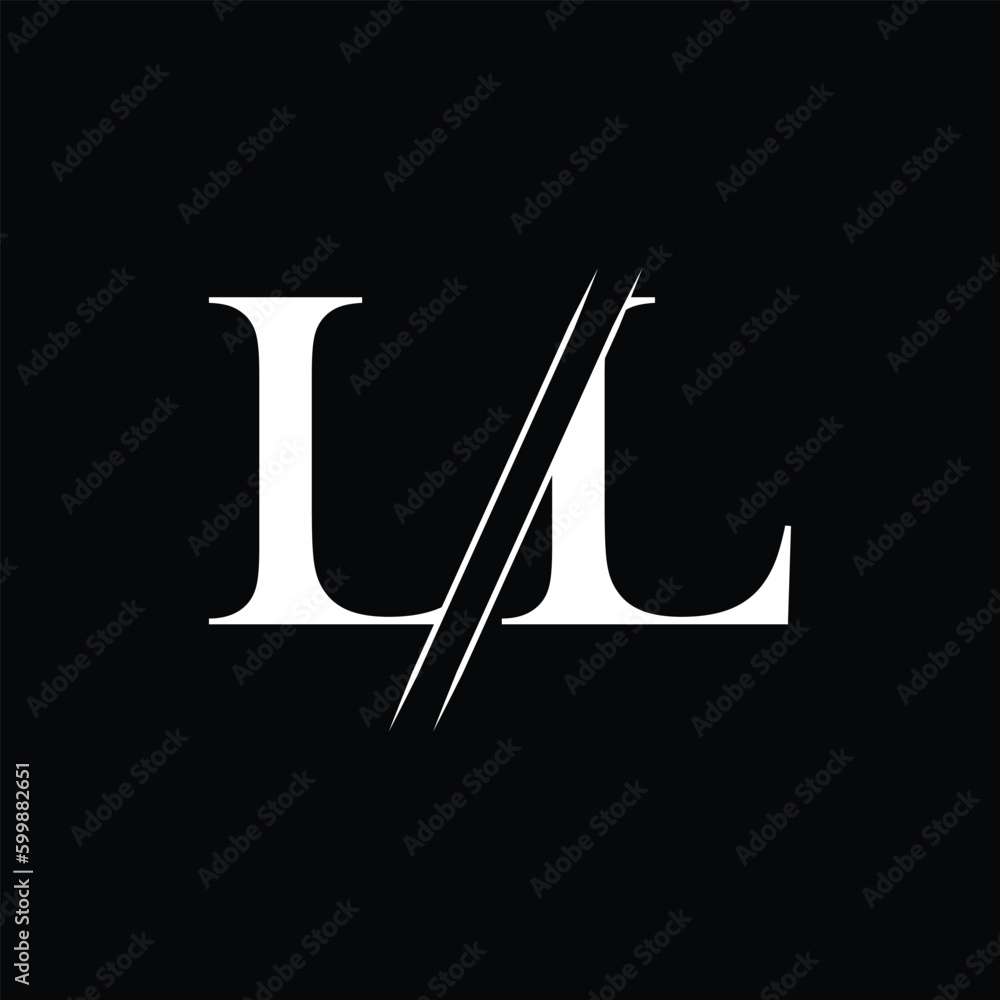 LL letter logo design template elements. LL letter vector logo. LL letter logo design template elements. LL letter vector logo.