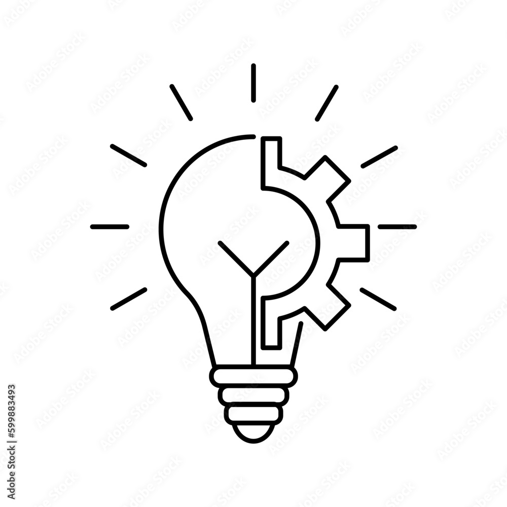 illustration of creative idea icon vector illustration of creative idea icon vector