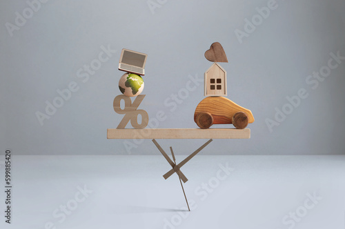 Life work balance seesaw co...