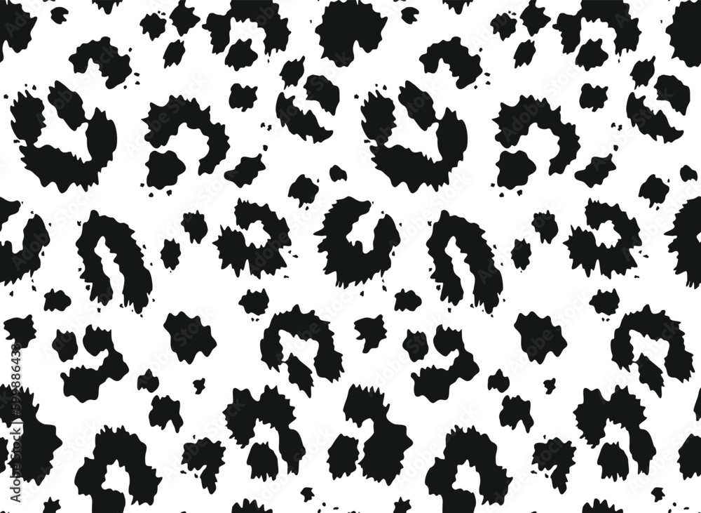 
Seamless leopard print vector trendy pattern, animal texture. Disguise