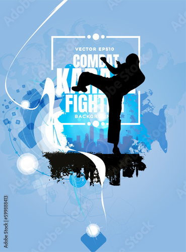 Active people. Sport background ready for poster or banner, vector.