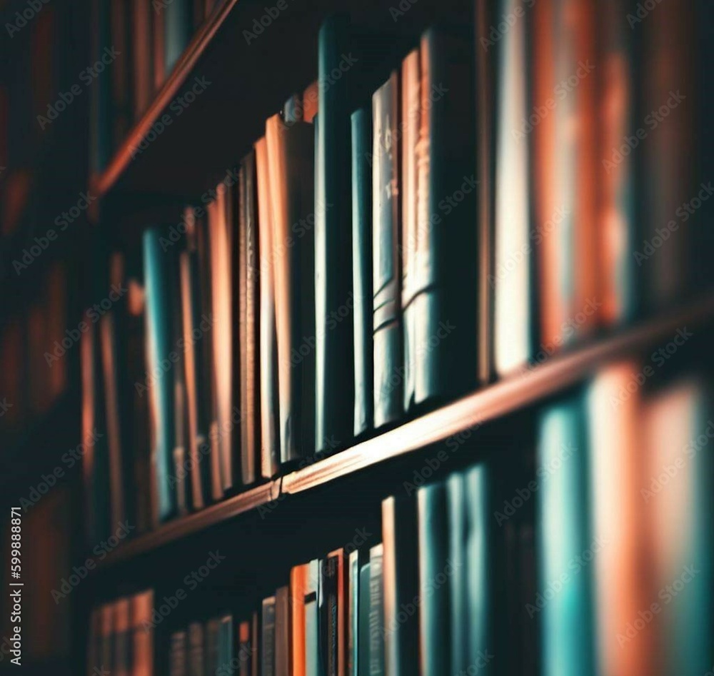 Obraz premium Bookshelf for advertisements