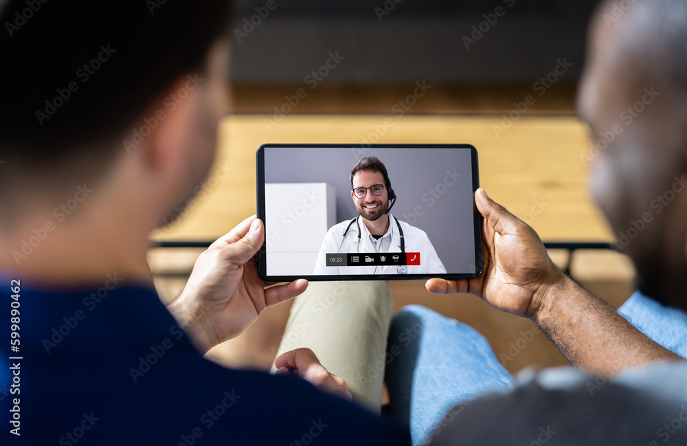 Medical Doctor Video Conference Call