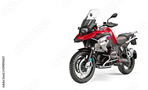 motorcycle on a white Adventure Motorcycle. motorcycle travel concept © I LOVE PNG