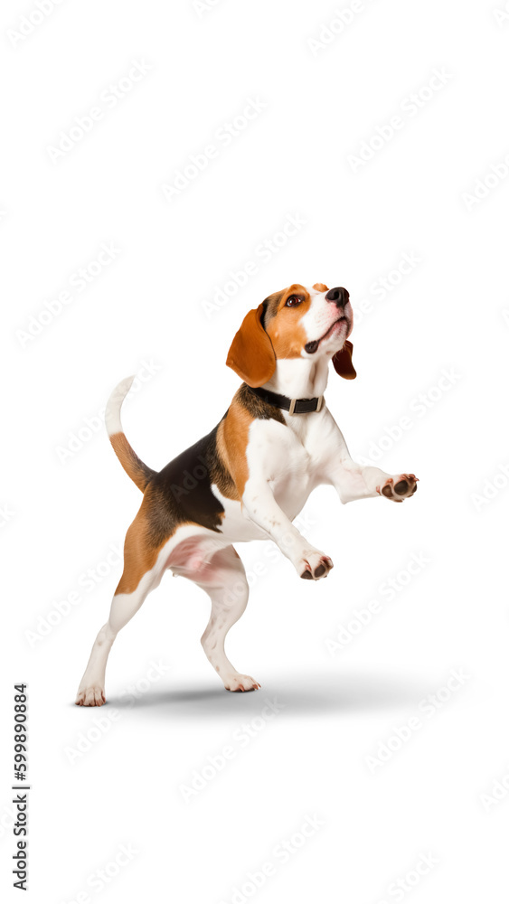Beagle on a transparent background.