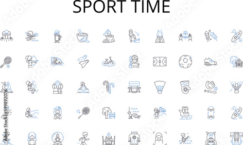 Sport time line icons collection. Teammates, Coworkers, Allies, Comrades, Partners, Associates, Squadmates vector and linear illustration. Collaborators,Co-pilots,Helpers outline signs set