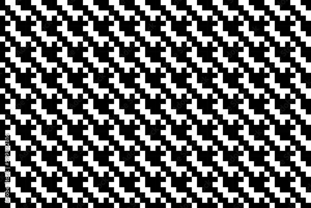 Abstract black and white, monochrome pattern. Seamless, repeatable geometric pattern. Modern abstract design for wallpapers, covers, textile and other projects.