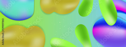 Vector abstract colorful colourful gradient background with fluid shapes