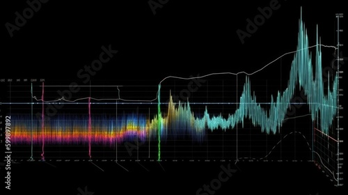 Chromatic Soundwave Digital Graphics AI-Generated