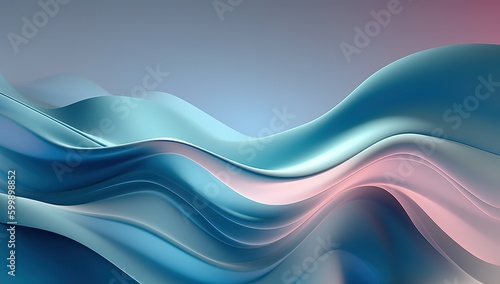 A blue background with a silk wavy pattern beautiful abstract 3D background