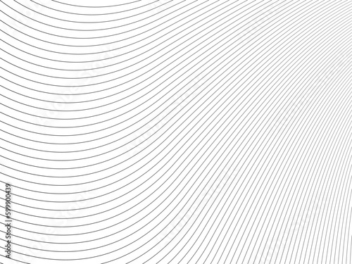 Curvy black lines on white background for postcards, business card, sites, vector illustration
