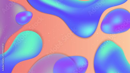 Vector modern colorful colourful abstract background with fluid shapes