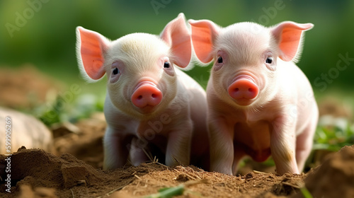 Portrait of pigs © Mike