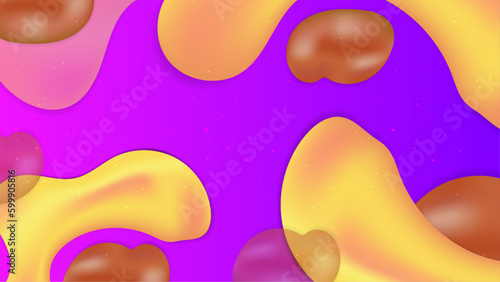 Vector abstract colorful colourful gradient background with fluid shapes