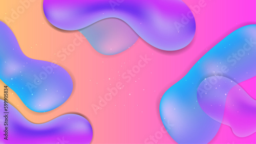 Vector modern colorful colourful abstract background with fluid shapes