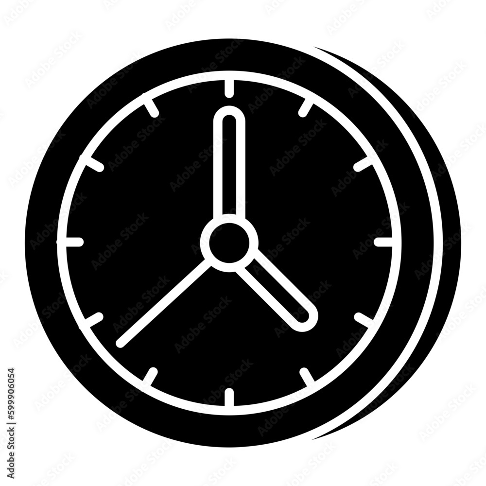 Editable design icon of wall clock Editable design icon of wall clock