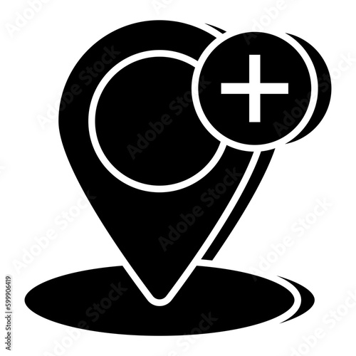 Perfect design icon of add location 