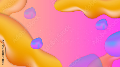 Vector abstract colorful colourful gradient background with fluid shapes