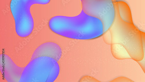 Vector abstract colorful colourful gradient background with fluid shapes