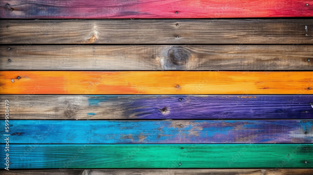 An abstract colorful multicolour wood plank texture background. A.I. generated.
An abstract colorful multicolour wood plank texture background. A.I. generated.