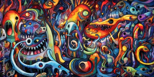 Surreal Abstract Lucid Dream Colorful Wallpaper