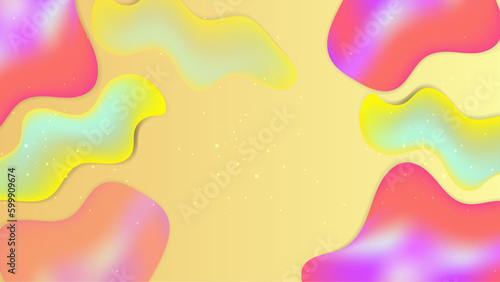 Vector abstract colorful colourful gradient background with fluid shapes