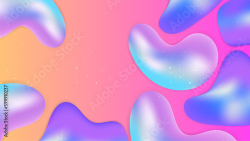 Vector modern colorful colourful abstract background with fluid shapes