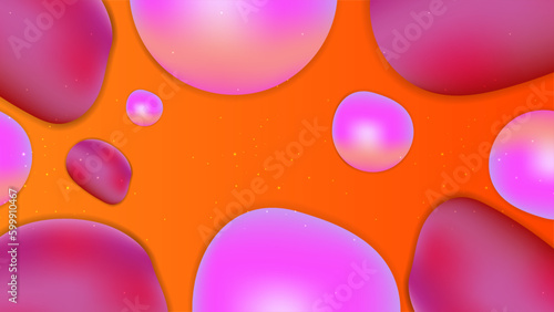Vector abstract colorful colourful gradient background with fluid shapes