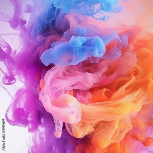 Color smoke abstract background