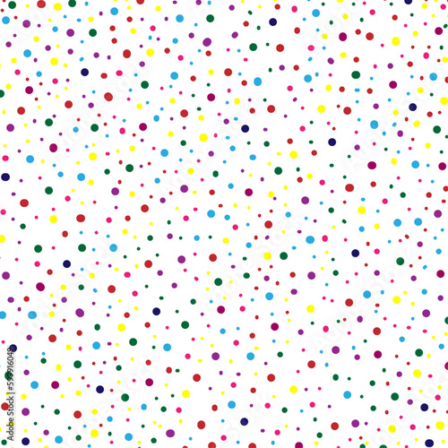 Colorful polka dotes, particles vector abstract background, for cover page, postcard, birthday and wedding card