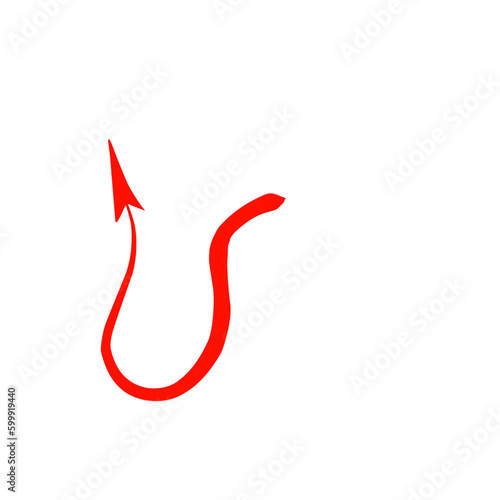 Red Devil Tail Vector 