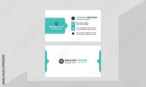 Double-sided unique business card, Portrait and landscape, Horizontal and vertical layout, Luxury business card, illustration, Vector, Creative and Clean Business Card Design For Your Business.