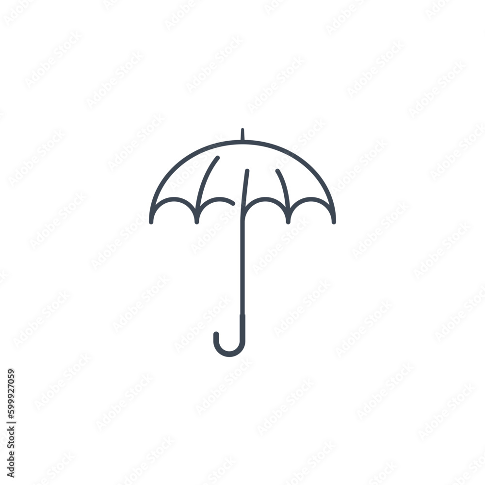 Colorful Umbrella Logo Template with Simple Concept Colorful Umbrella Logo Template with Simple Concept