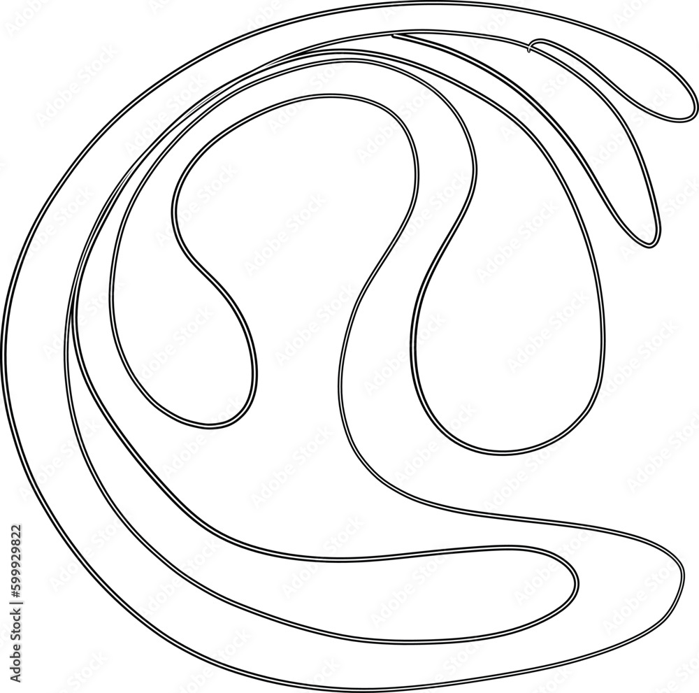 The figure is abstract line drawing. The figure is abstract line drawing.